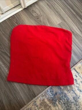 TNA Red Strapless Tube Top